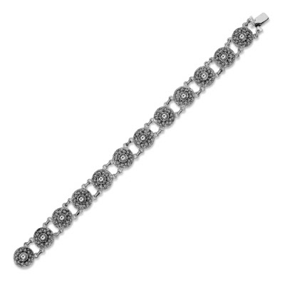 Zilveren armband Goes, knoop 12 mm